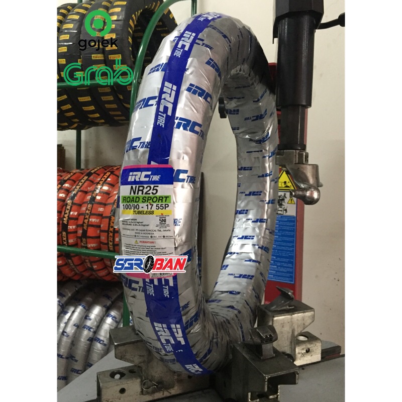 BAN IRC NR25 100/90-17 TUBELESS BAN IRC STANDAR BLK VERZA MEGAPRO PROMO