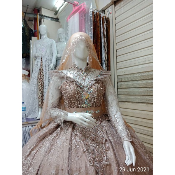 GAUN PENGANTIN BUSTIER EKONOMIS/WEDDING DRESS