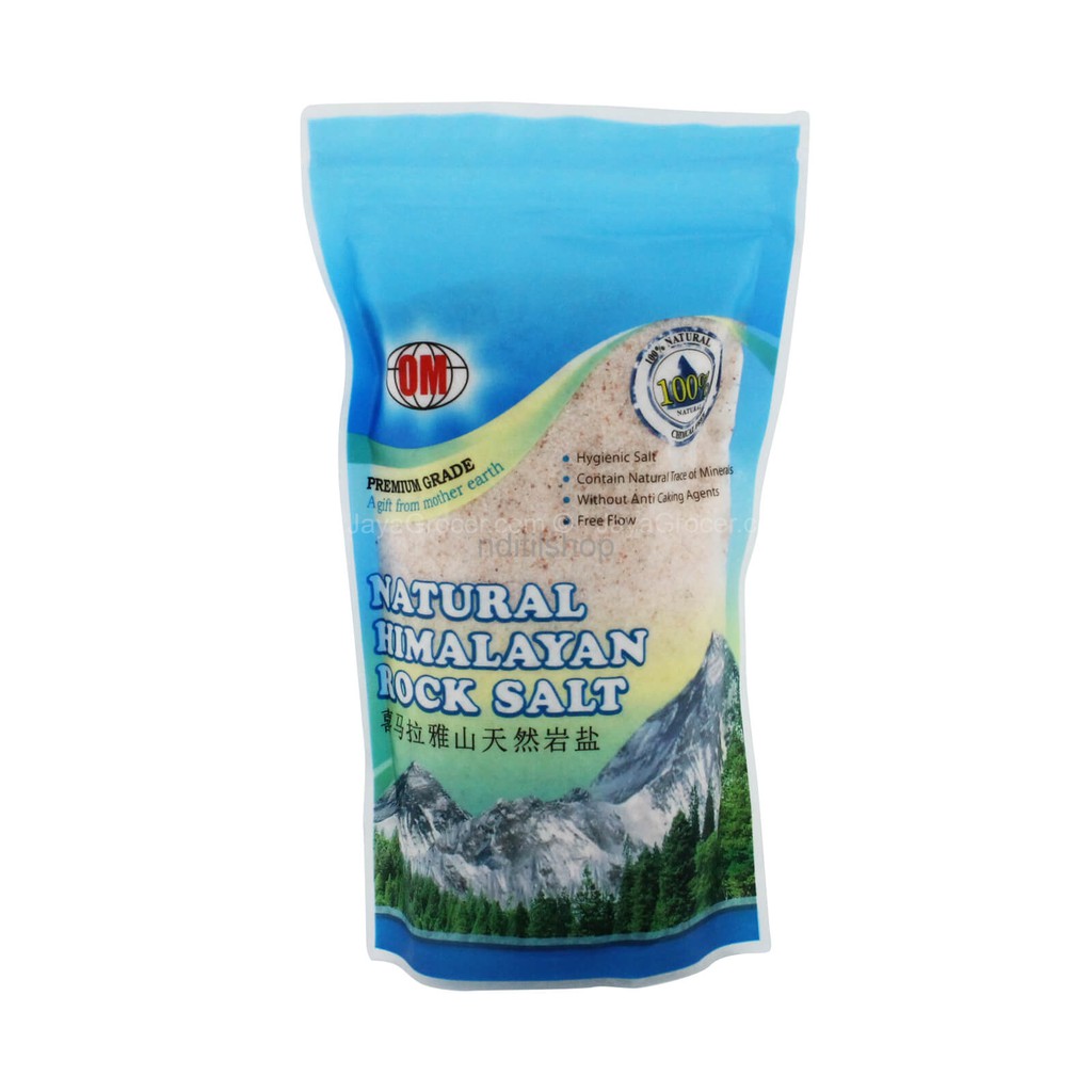 

OM Salt 500g (Garam Himalaya 500gr | Natural Rock Salt 500 gr gram)