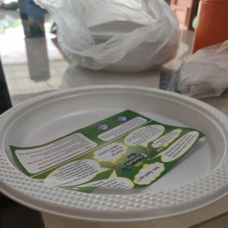 piring besar / piring plastik makan