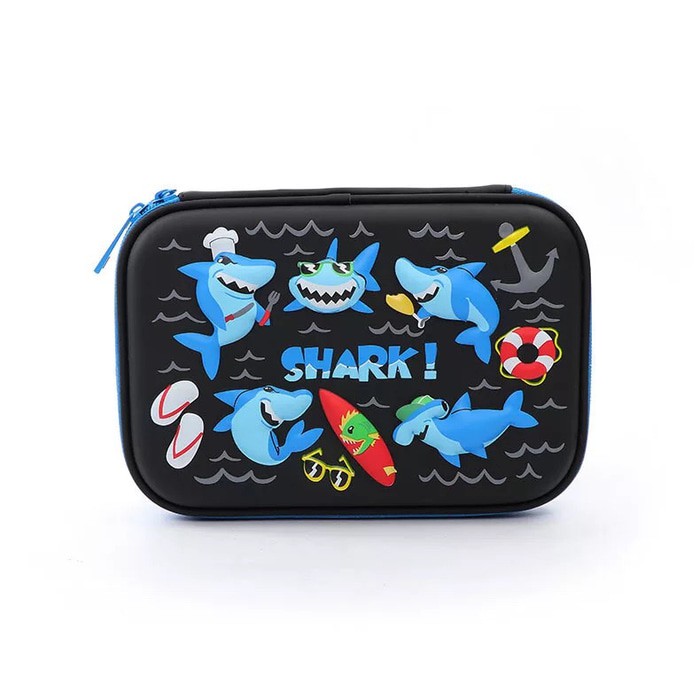 

kotak pensil smiggle/smiggle hard top pencil case organizer /shark