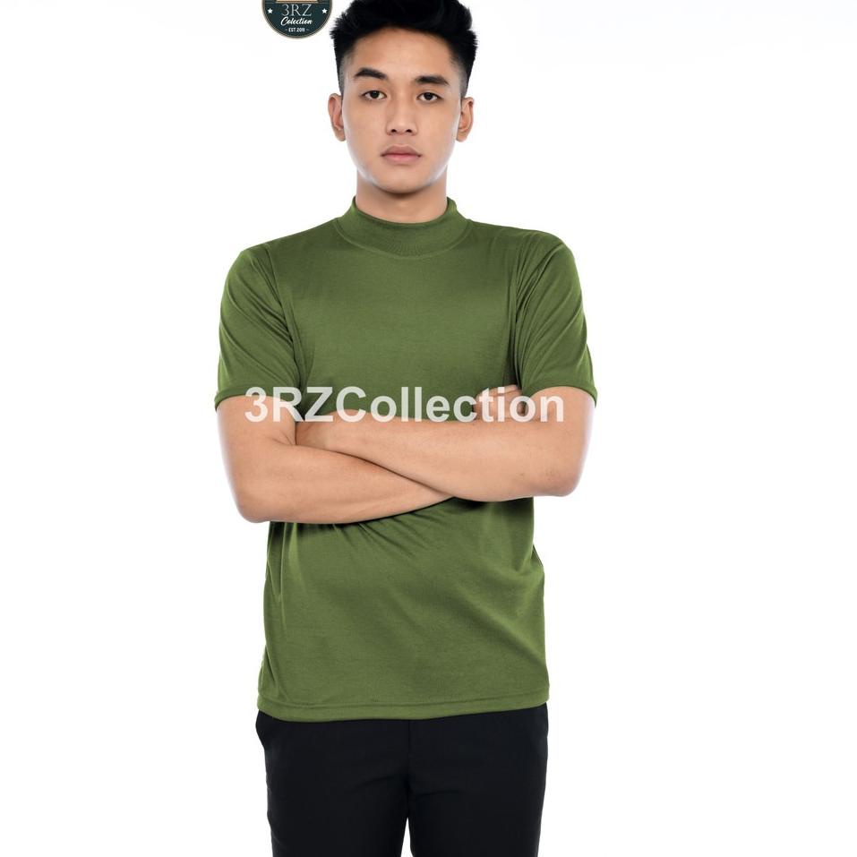 Grosir POLISI Satpam Security Kaos Polos Coklat/Putih/Army Kaos Dalaman Leher Panjang Leher Pendek T