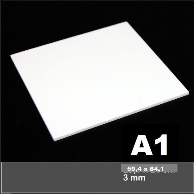 Akrilik / Acrylic A1 Tebal 3mm Acrylic Putih Solid Marga Cipta