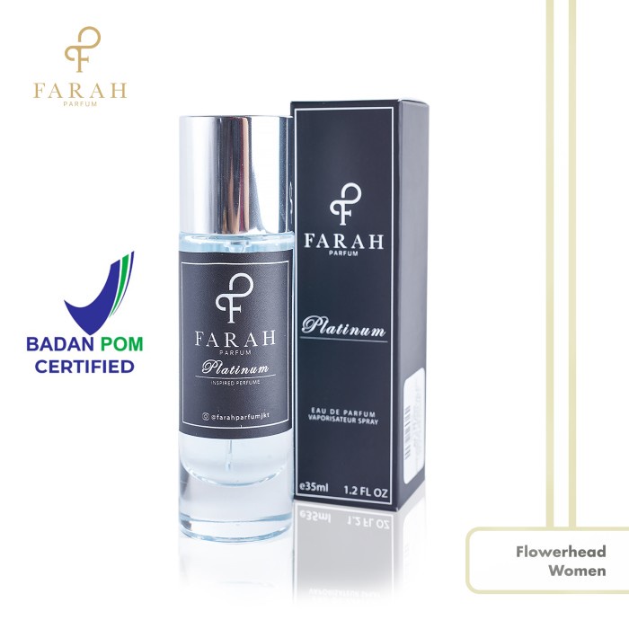 Farah Parfum Flowerhead Women - Platinum - Parfum Wanita