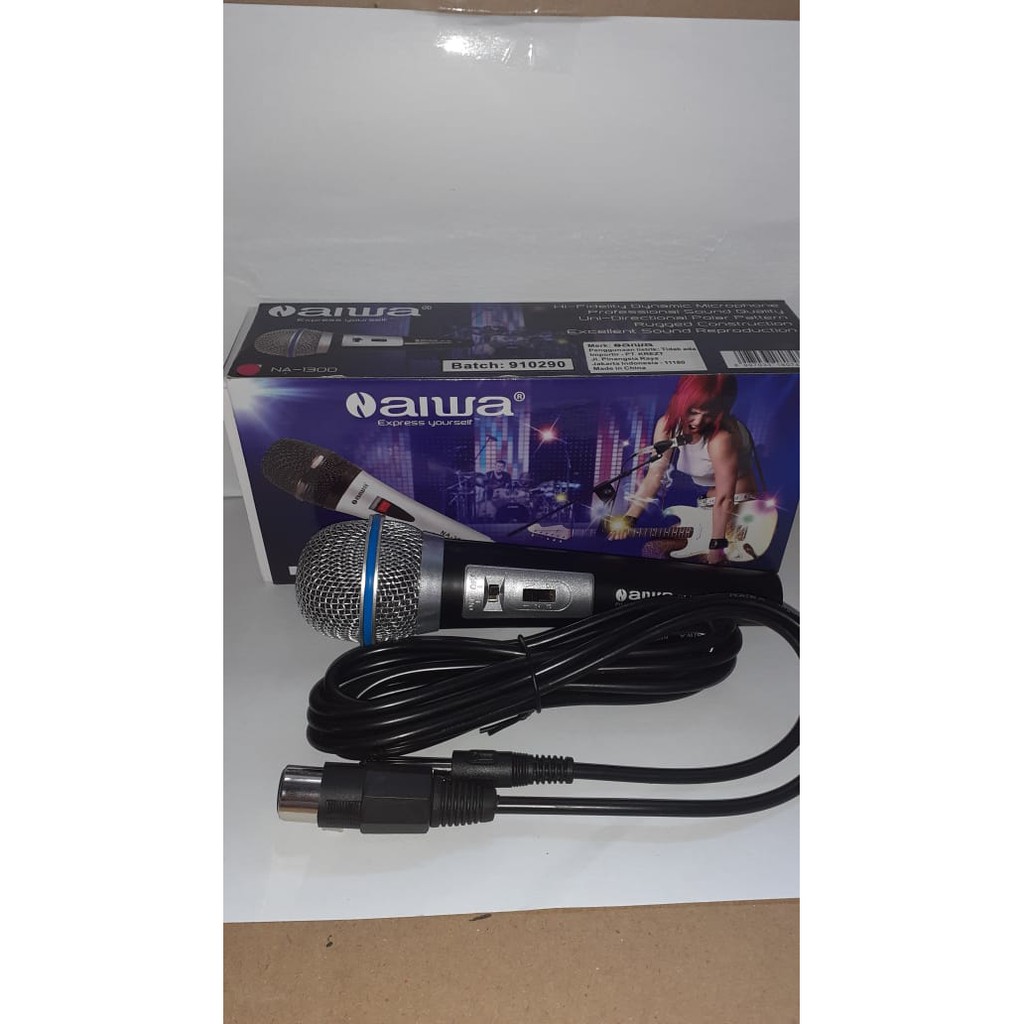 MIK Kabel aiwa naiwa Mic cable suara Profesional vocal vokal musik audio microfon langsung pakai