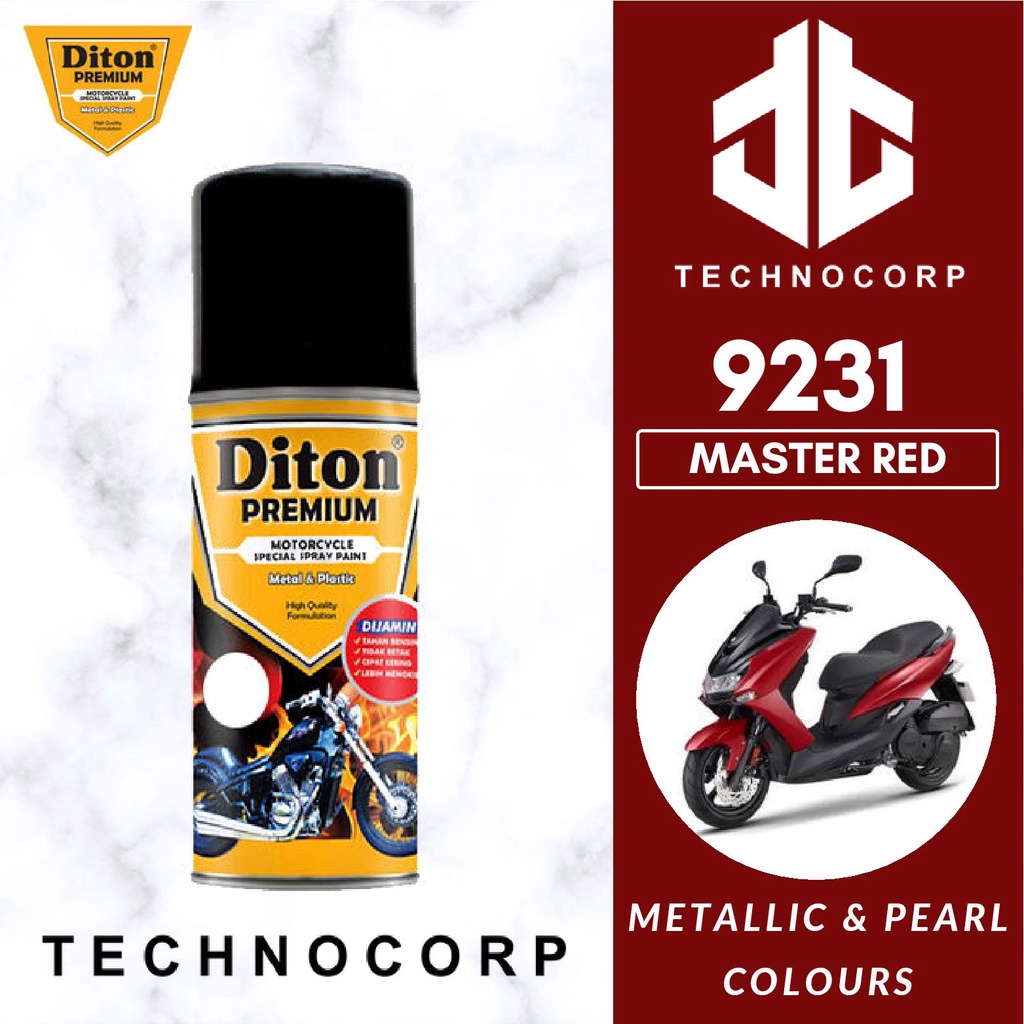 

Cat Semprot DITON PREMIUM 9231 MASTER RED / YAMAHA HONDA IRON MAN RED