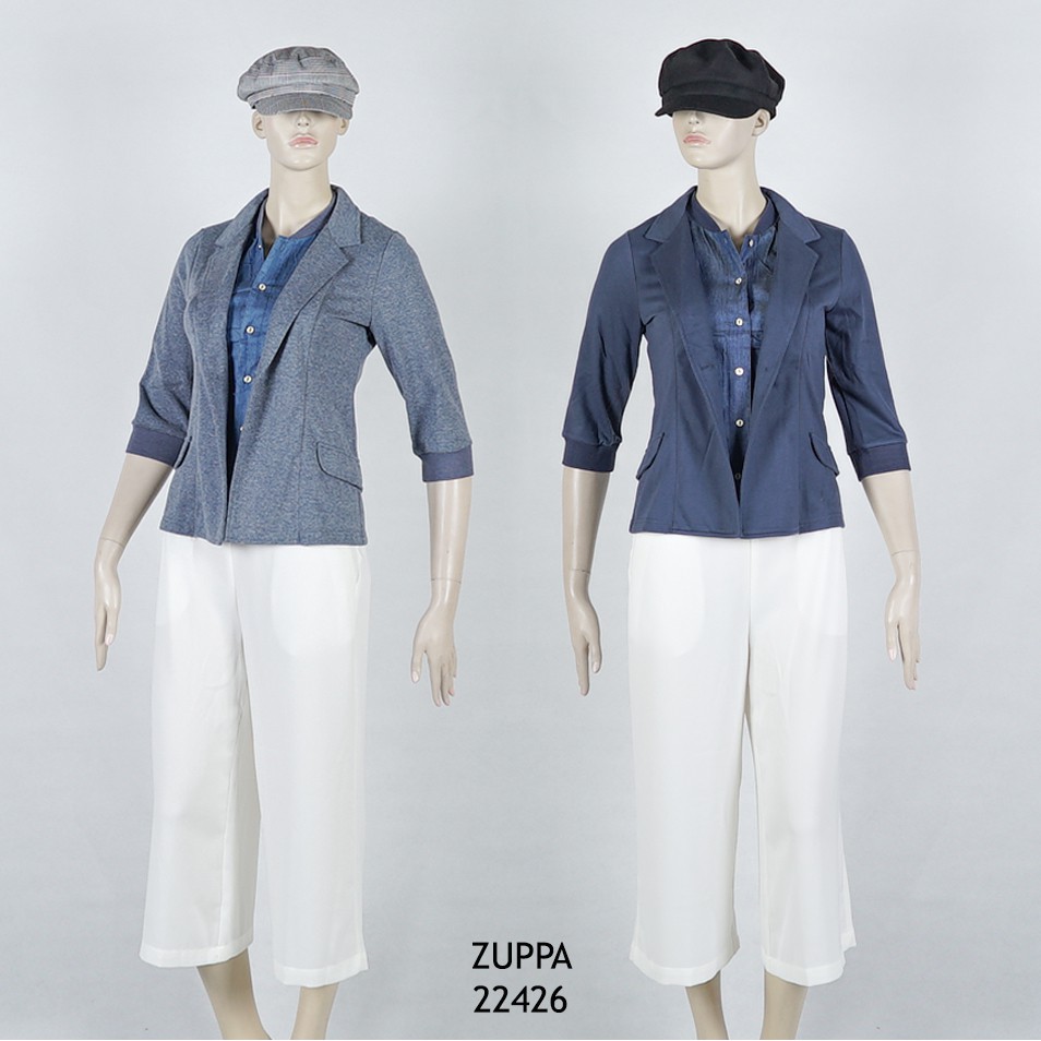 Blazer Wanita Import ZUPPA 22426 Blazer Kaos Dalaman Katun