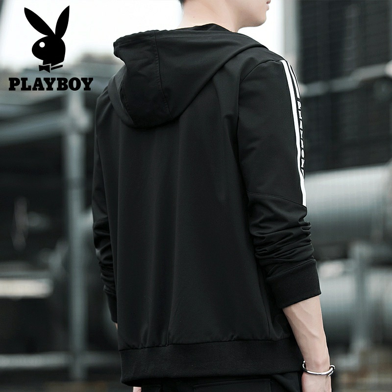 Lilipop.id Sweater Pria  Arrow Playboy Hoodie Jumper Outwear