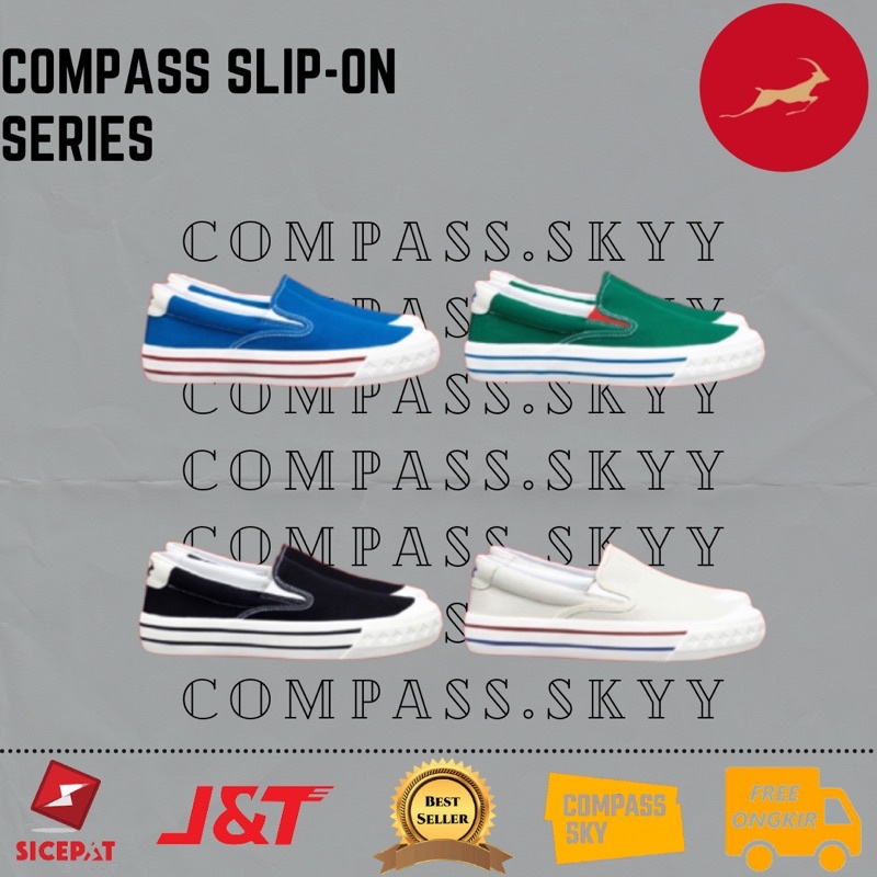 [ORIGINAL] COMPASS RETROGRADE SLIP-ON
