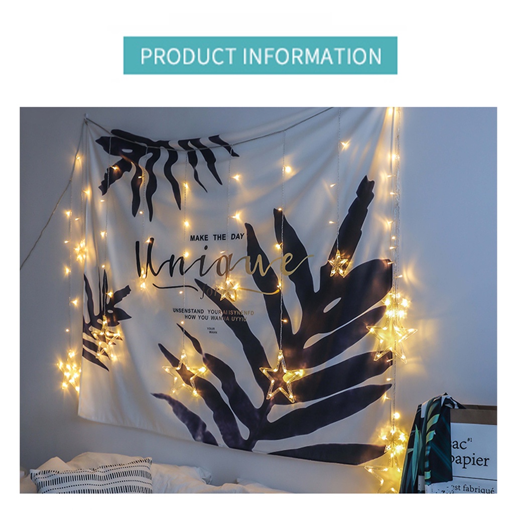 New Products Wall tapestry Permadani Kain  Hiasan Dinding Aesthetic Dekorasi Dinding  permadani dinding Ins tirai gaya eropa tanaman hijau.