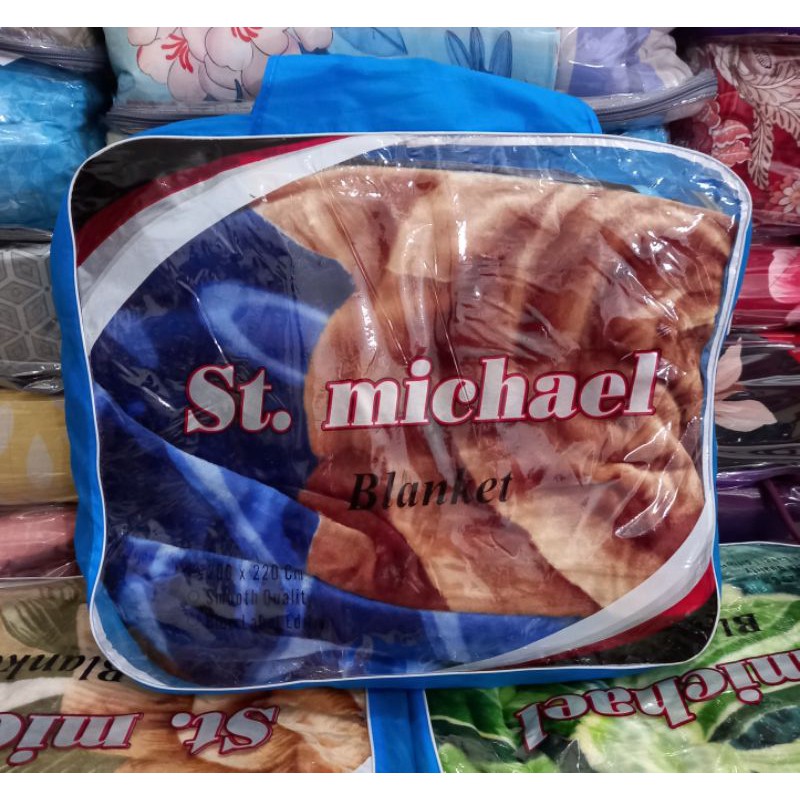 Selimut St. Michael Blue Label Edition Semi Jumbo Ukuran 200x220 cm Tebal Halus Kualitas Terbaik