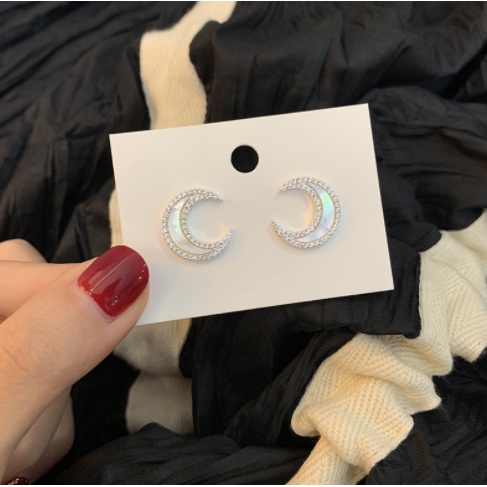 Anting s925 sterling silver hypoallergenic Gaya Korea Untuk Wanita-Ej798