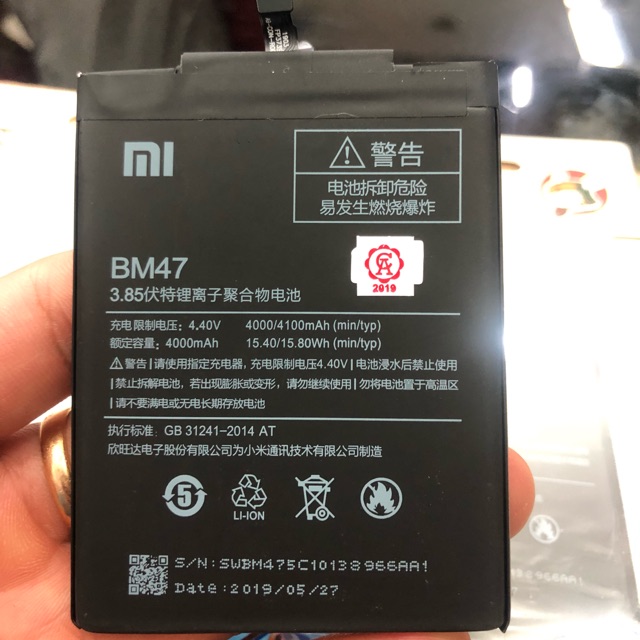 Baterai Batt batre Xioami BM-47 Redmi 3 3s 3X 3Pro 4X Original 99