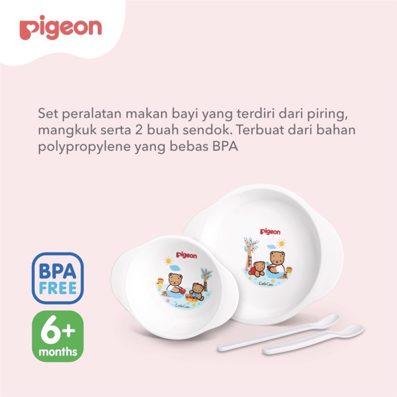 [MINI] PIGEON Feeding Set 6+ Months BPA Free Peralatan Makan Bayi Mini Kecil Gift Hadiah Kado Piring Sendok Training Cup System Set Peralatan Makan Bayi Baru Lahir MPASI 6 Bulan Lahiran Seri Batik