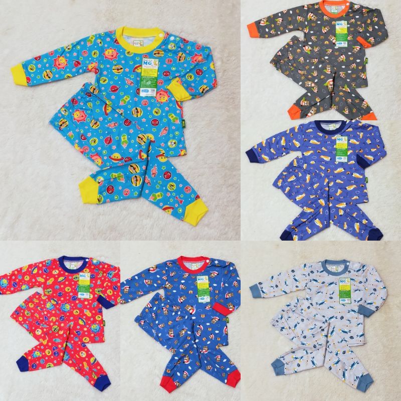 Piyama Bayi Umur 6-24 bulan Kancing Samping Bahan Katun Halus SNI Seperti Velvet