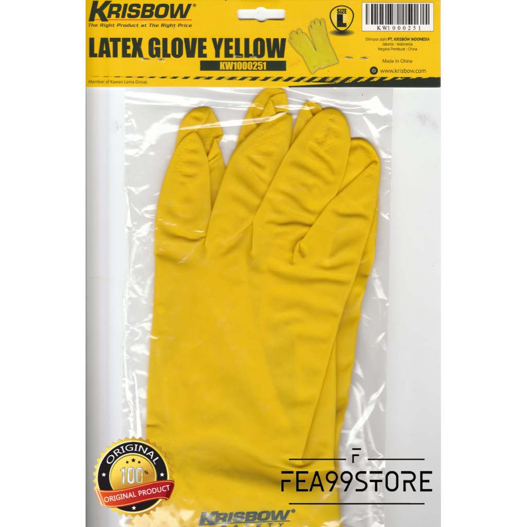 Jual Sarung Tangan Latex / Krisbow / Safety Hand Glove