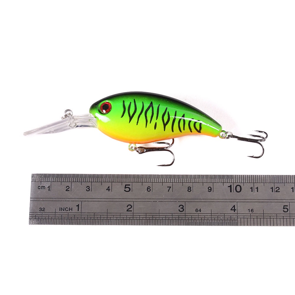 HENGJIA 6PCS Umpan crankbait 3D Eyes hard Bait 10cm 14g Artificial lures swimbait fishing lure wobbler Tackle