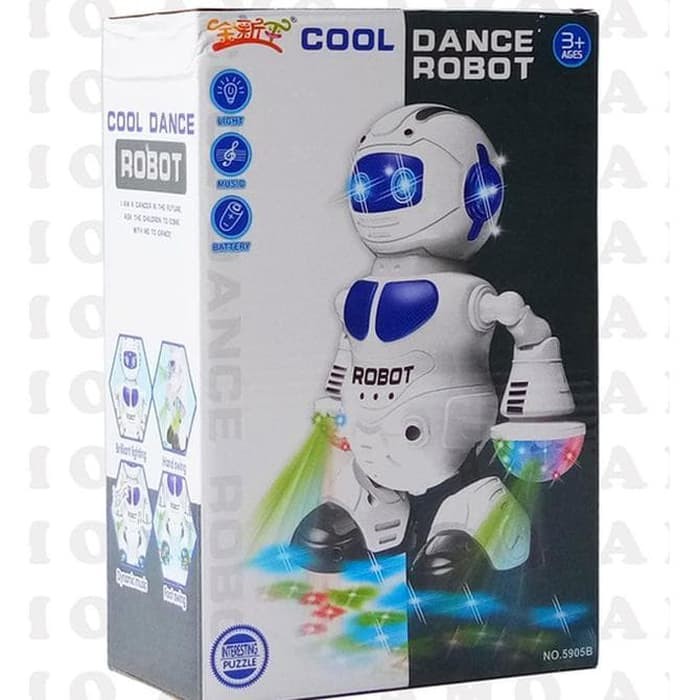 COOL DANCE ROBOT 5905B Mainan Anak Robot Dancing / Robot Joget Ada Musik Lampu