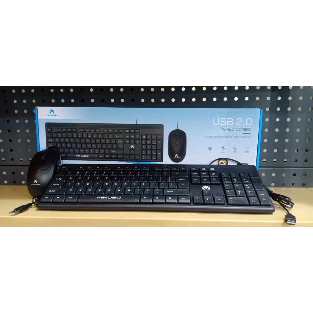 Keyboard Set Mouse MIKUSO KB-C012 Paket Keyboard Mouse Set