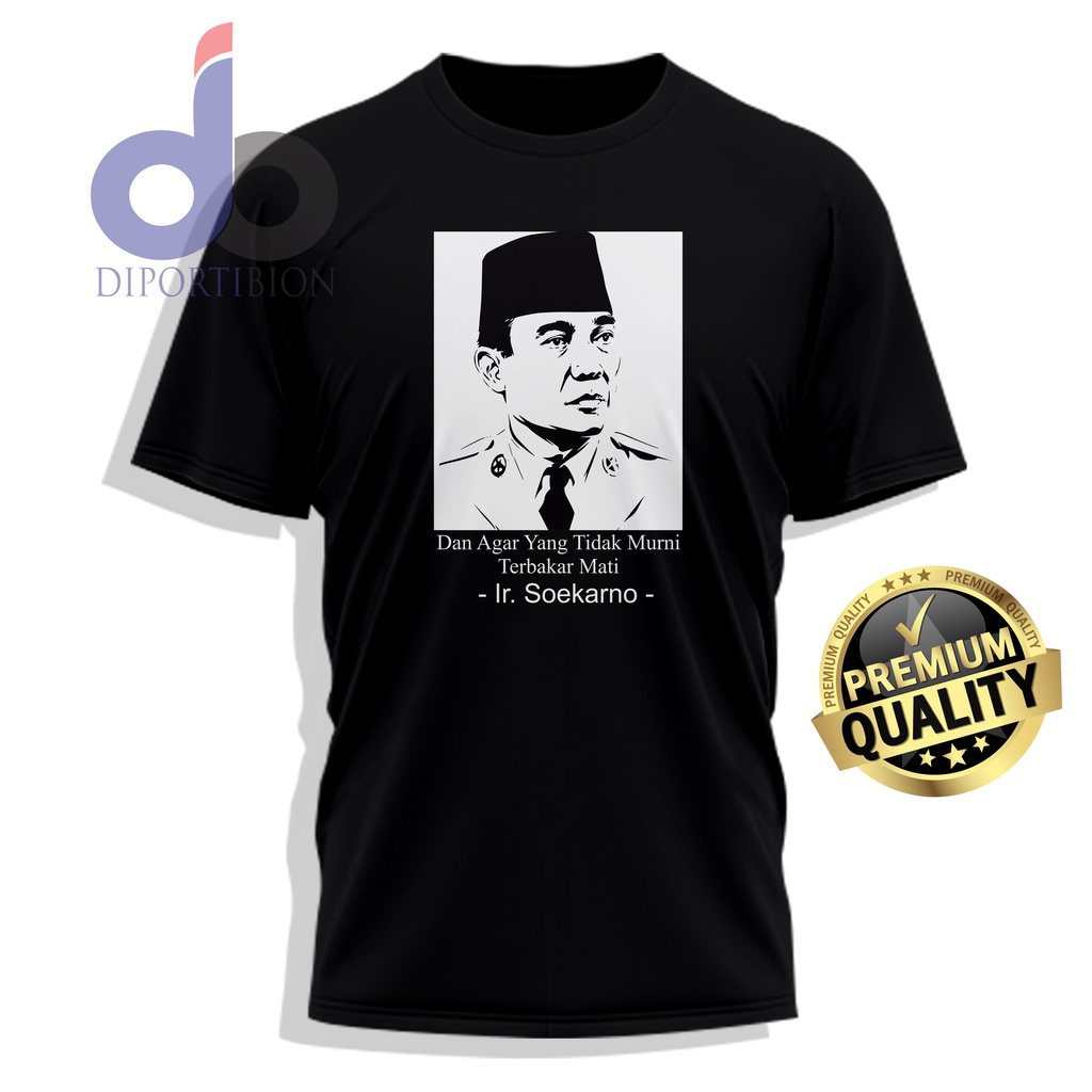 KAOS DISTRO TOKOH NASIONAL IR SOEKARNO / IR. SOEKARNO KAOS LENGAN PENDEK