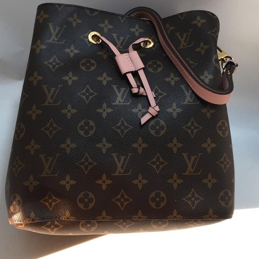 Tas LV Louis Vuitton Monogram Neonoe Rose Poudre Soft Pink Ori Asli FO ORIGINAL ASLI PUNDAK SHOULDER