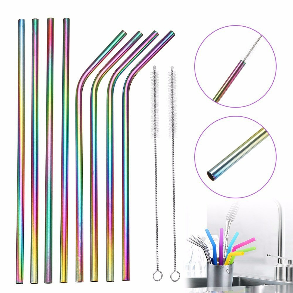 Sedotan Stainless Steel Straw RAINBOW / PELANGI - Sedotan Metal