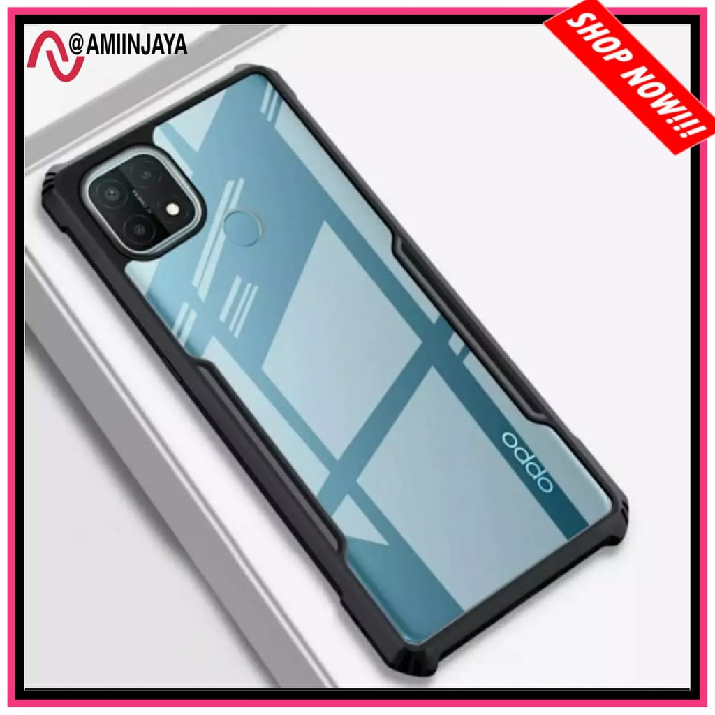 Case Oppo A15 Shockproof Armor Transparent Premium Hard Case