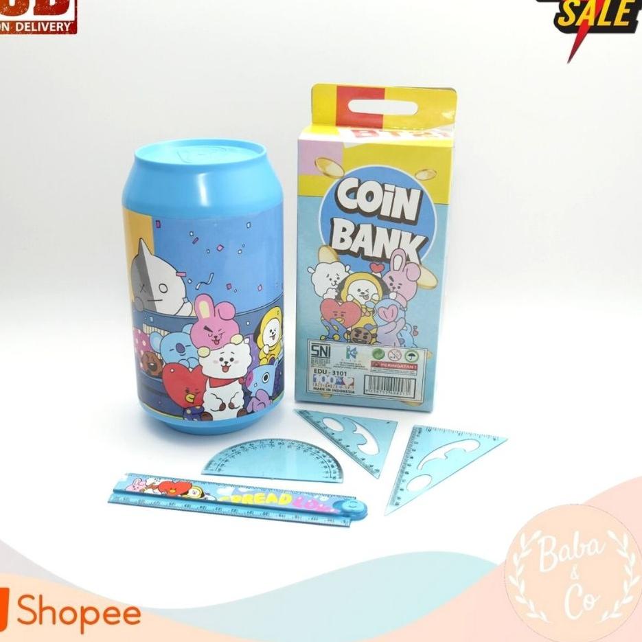 

Ready.Stock⭐ TM8.79 CELENGAN KARAKTER BT21 BANGTAN BOYS FREE PENGGARIS UNIK LUCU ALAT TULIS FANCY RE