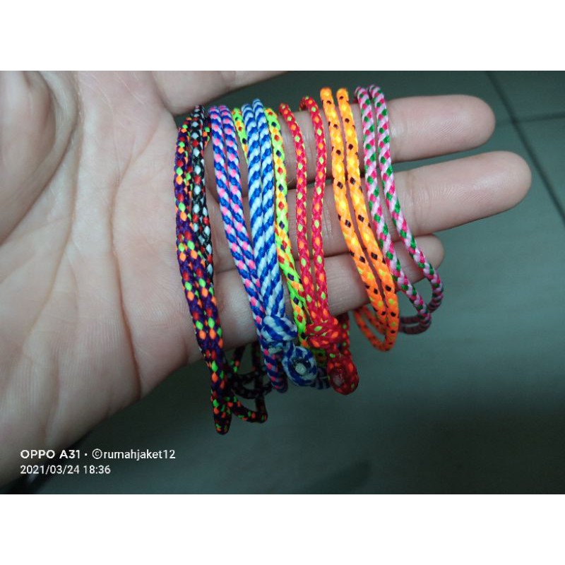 20pcs gelang tali prusik/gelang tali gunung