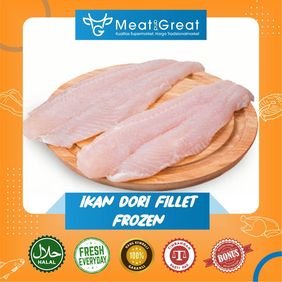 

Ikan Dori Filet Lokal 1 kg / Local Dory Fish Fillet 500gr 1kg