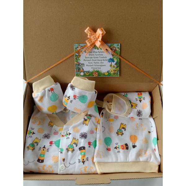 Kado bayi baru lahir/parsel sambang bayi - COWOK- ready sesuai gambar.-Newborn jumper girl