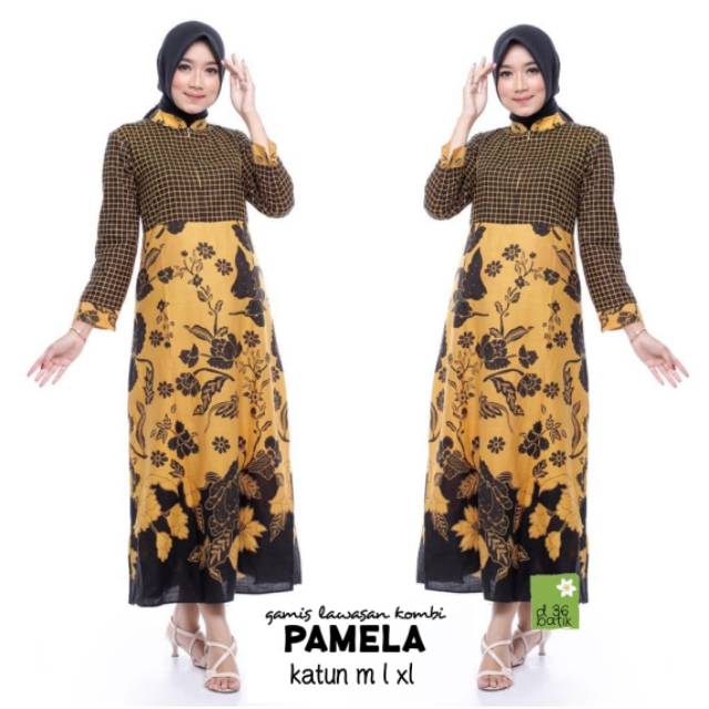 Gamis lawasan kombi pamela