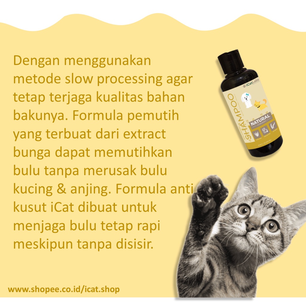 Shampoo Mencerahkan Bulu Kucing / Vitamin Kucing / Obat Kucing 