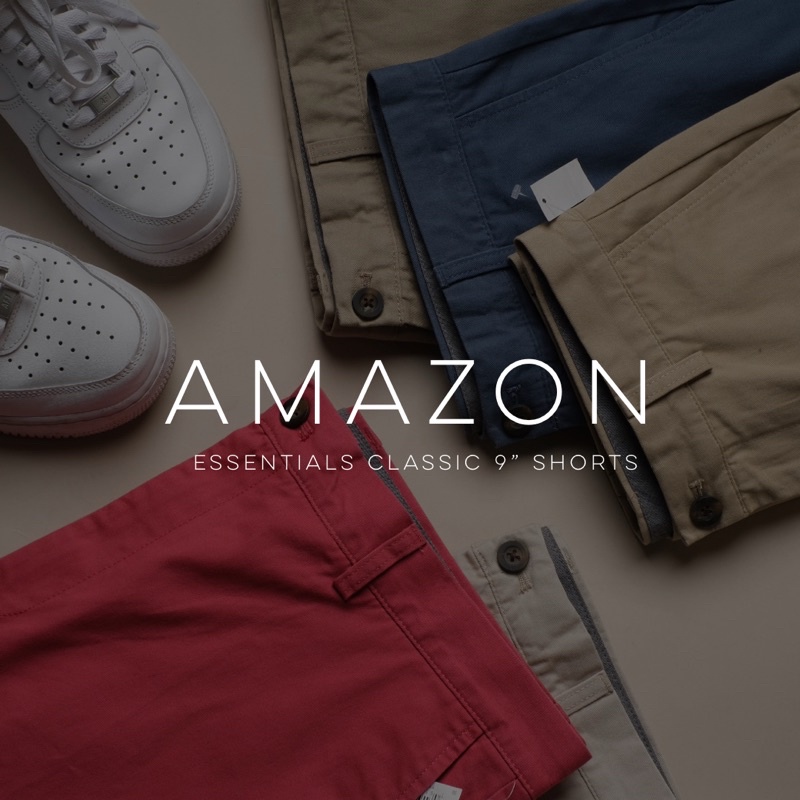 Celana Pendek Amazon Original Essentials Classic 9" Shorts AMZ-SHO-08