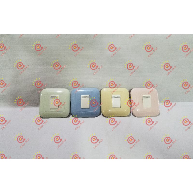 Panasonic Sakelar Saklar Engkel Tunggal Pink, Hijau, Biru, Cream