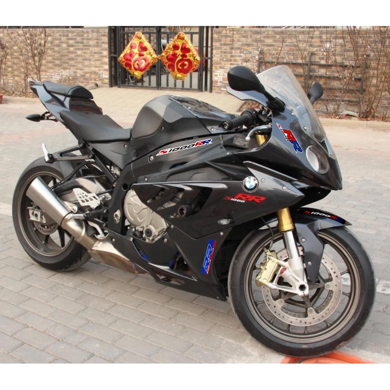 BMW S1000RR Motocross Stiker Reflektif Kepribadian Sepeda Motor Tahan Air Aksesoris Stiker