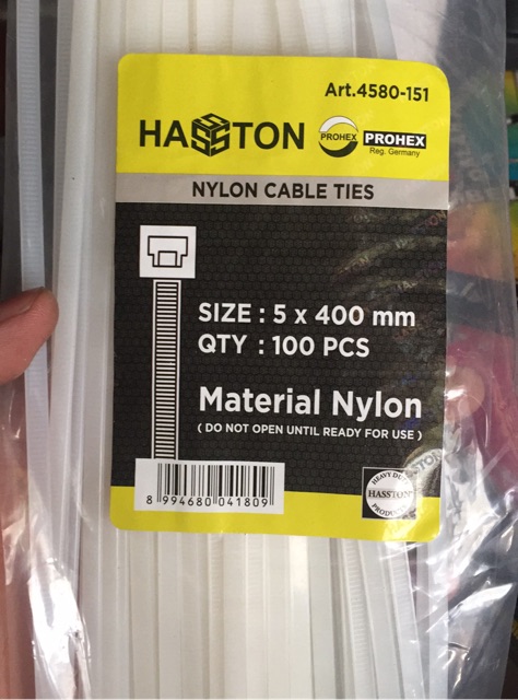 Kabel Ties 5mmx400mm Haston / kabel tis / tali ties / tali tis Hasston