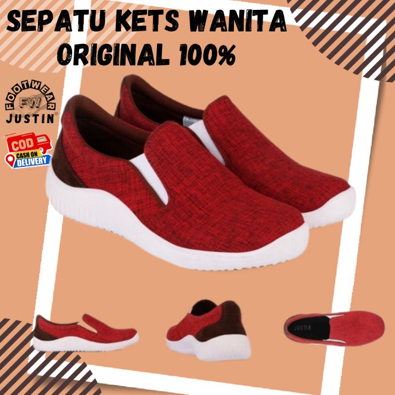 Justin Sepatu Kets JN 12 Merah