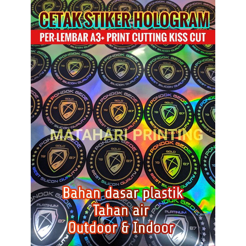 

MURAH! CETAK STICKER HOLOGRAM