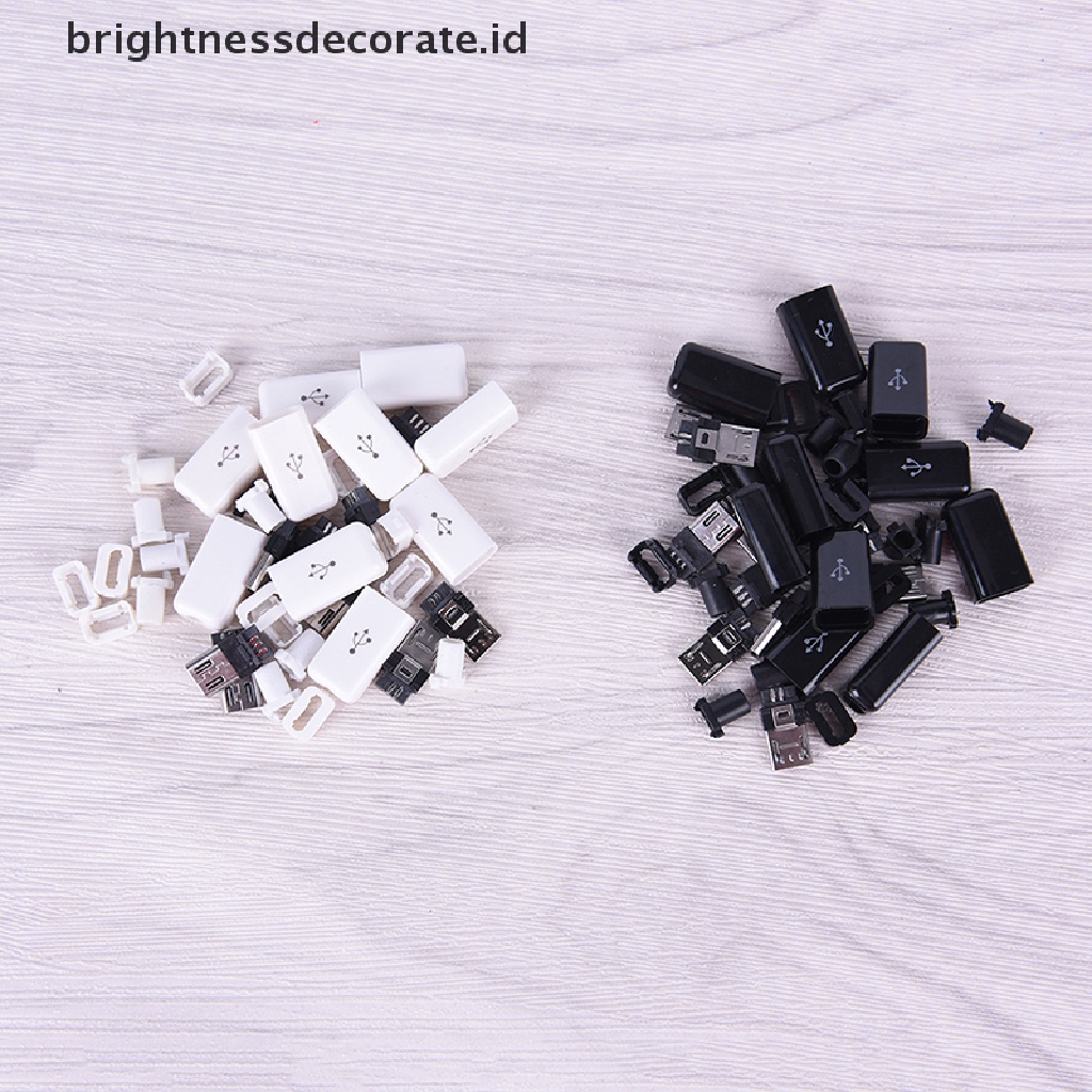 (Birth) 10pcs / Lot Soket Adapter Konektor Interface Micro Usb Diy