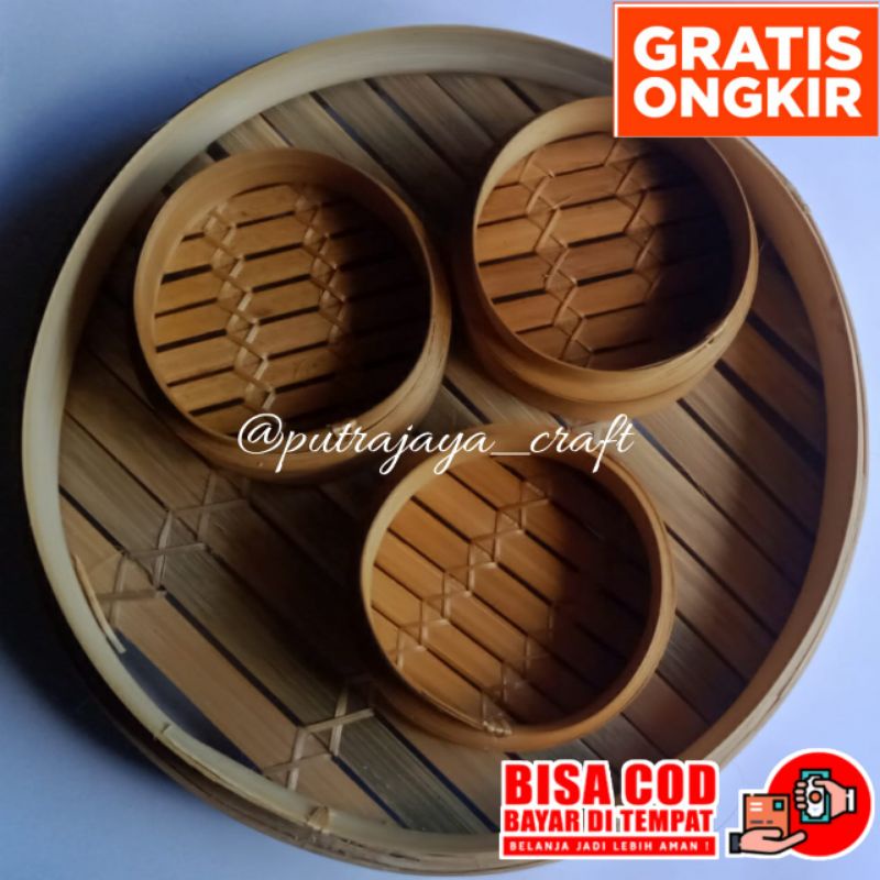KLAKAT BAMBU DIMSUM 13CM,15CM / KUKUSAN BAMBU