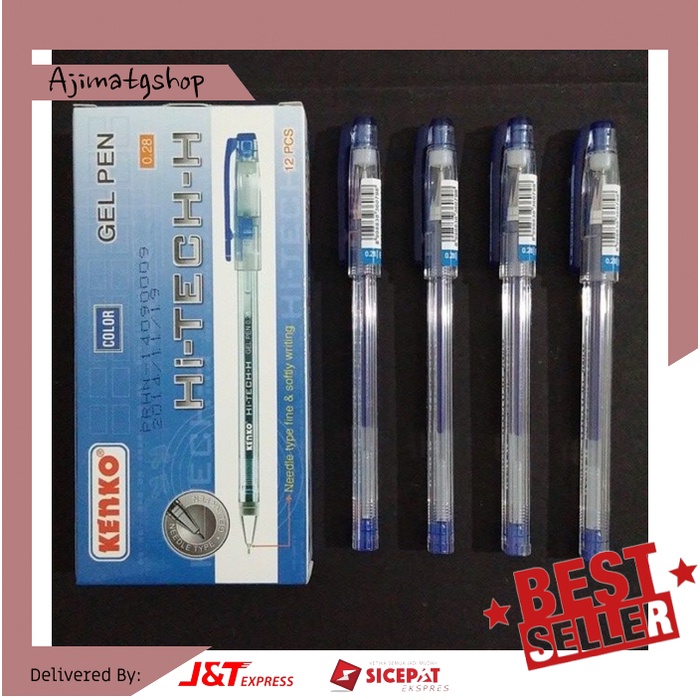 

Pulpen Gel Hi-Tech-H Kenko 0.28mm (12 Pcs)