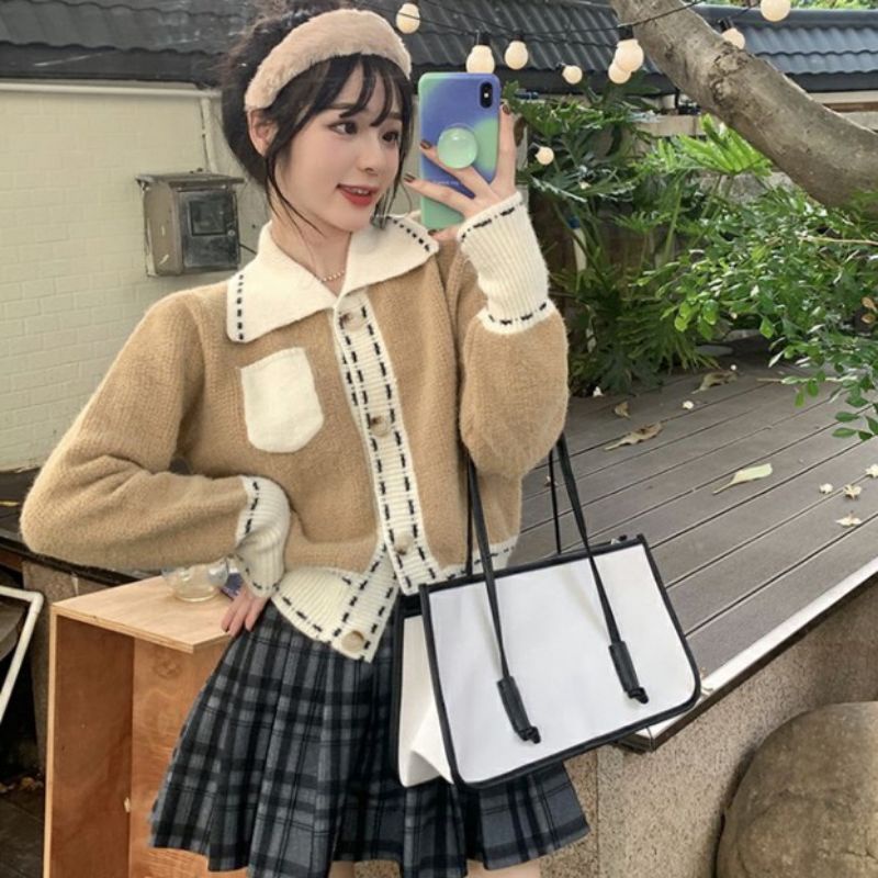 M FESYEN KOMI KOREAN CARDIGAN IMPORT KNIT RAJUT OOTD KOREAN STYLE CARDIGAN JUMBO TEBAL OVERSIZE KORE