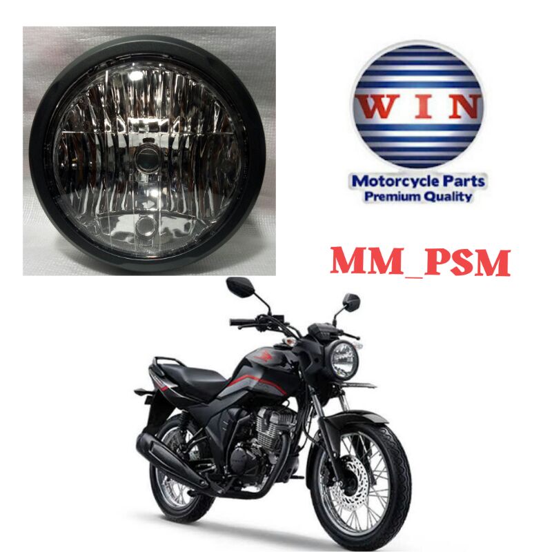 HEADLAMP CB 150 VERSA LAMPU DEPAN CB 150 VERSA REFLEKTOR CB 150 VERSA 1 SET SAMA RING DEPAN NYA MEREK WIN
