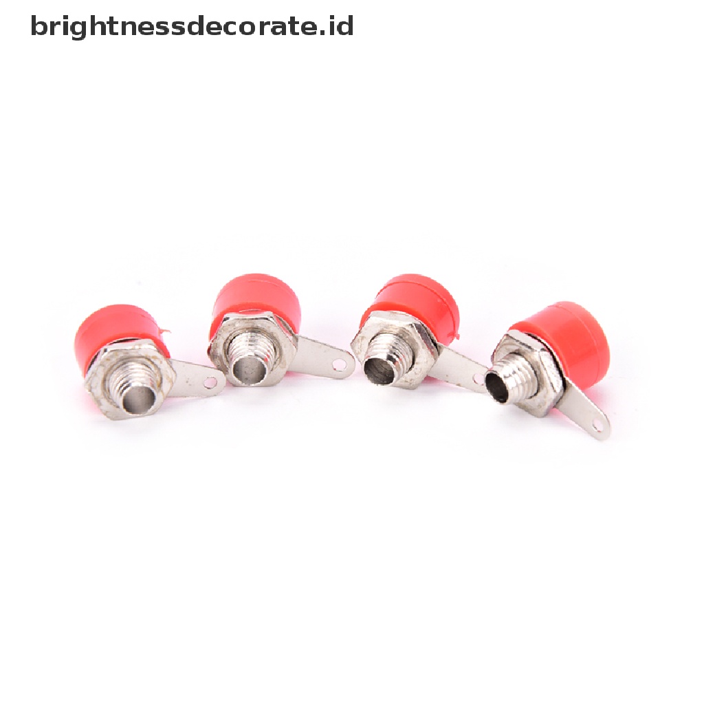 20 Pcs / Lot Banana Socket Jack Ukuran 4mm Untuk Konektor Terminal Banana Plug