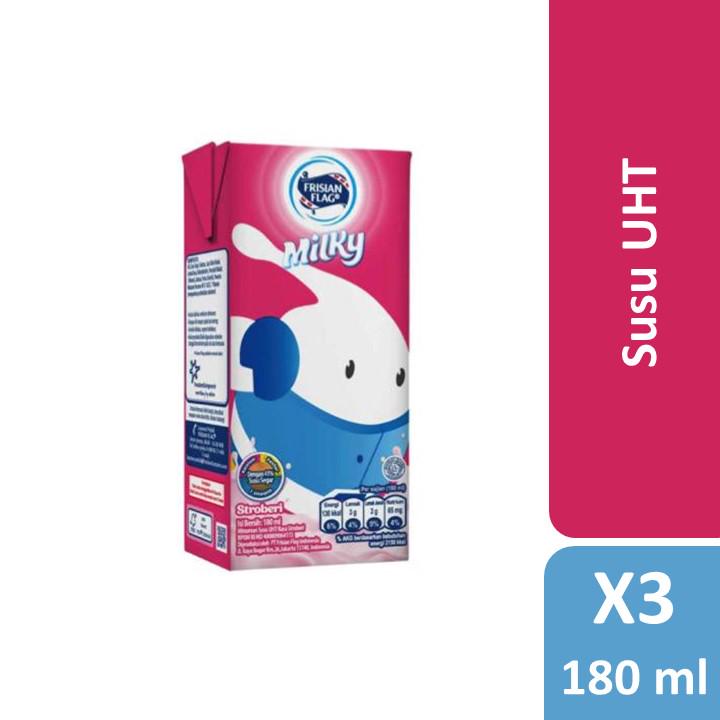 

Frisian Flag Milky UHT Strawberry 180ml x3