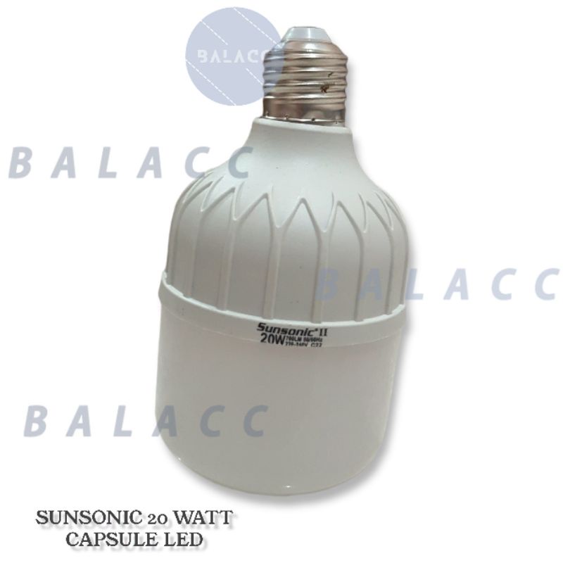 Lampu Led 20 Watt Sunsonic 20w Kapsul Tabung 20W Putih Murah SNI