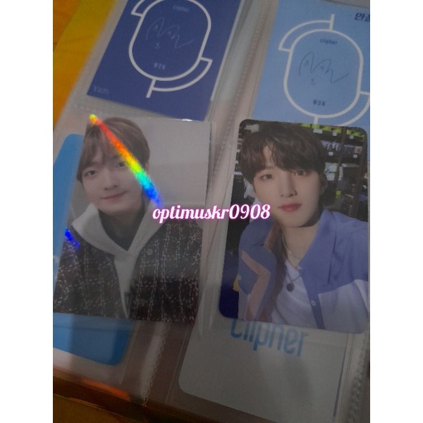 photocard ciipher hyunbin tan hwi keita tag dohwan won