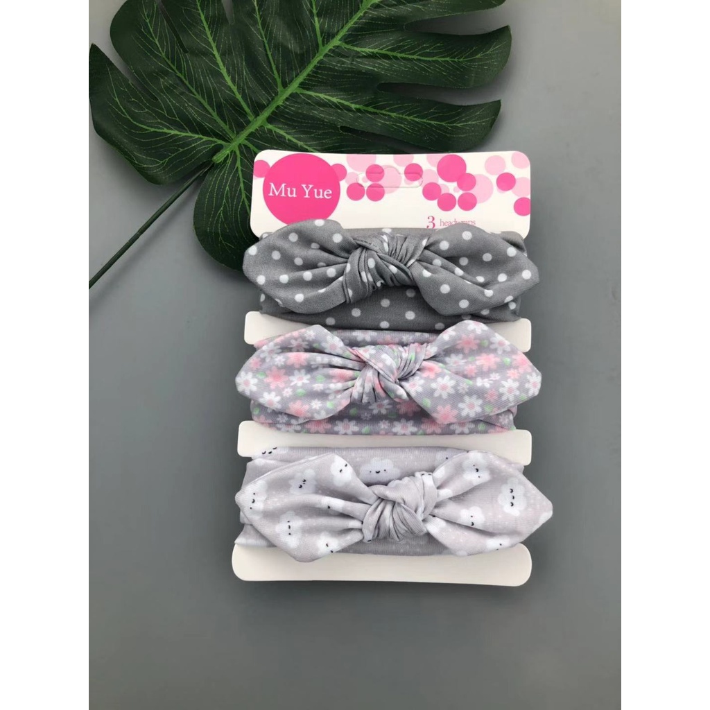 Satu set （3Pcs）bandana bayi / headband anak kain import