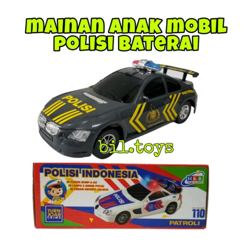 MAINAN ANAK MOBIL POLISI SIRINE BUMB AND GO HKR MOBIL MOBILAN POLISI BO MAINAN ANAK LAKI LAKI MOBIL POLISI